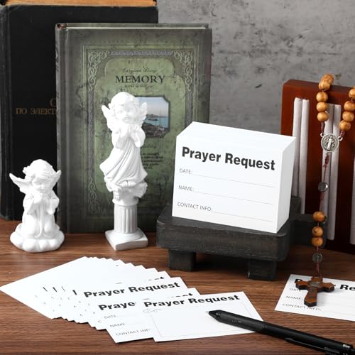 200 Blank Prayer Request Cards - Christian Inspiration 3x4 Inch