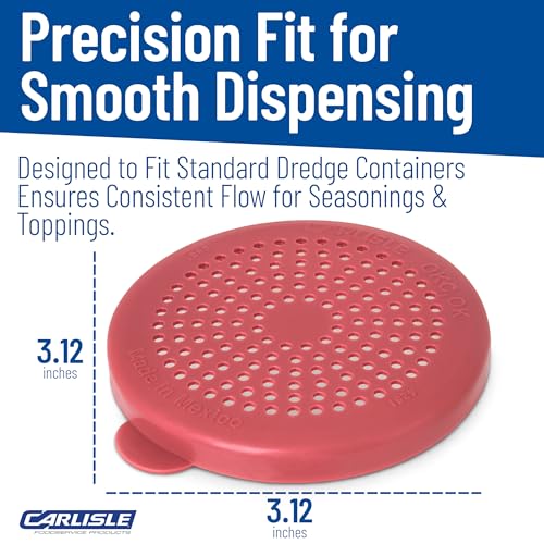 Medium Dredge Lid for Seasoning - 3.12 Inch Rose Color