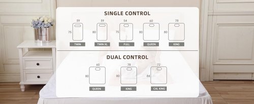 Bwarm Electric Heated Mattress Pad Cal King Size 72" x 84", Bed Warmer, 9 Heat Settings, 1-12 Hours Auto Off, Deep Pocket, Fast Heating, Machine Washable, Soft and Cozy