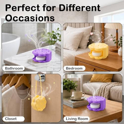 NEDLEDK Silicone Shower Steamer Holder - Adjustable Hanging Tray (Purple)