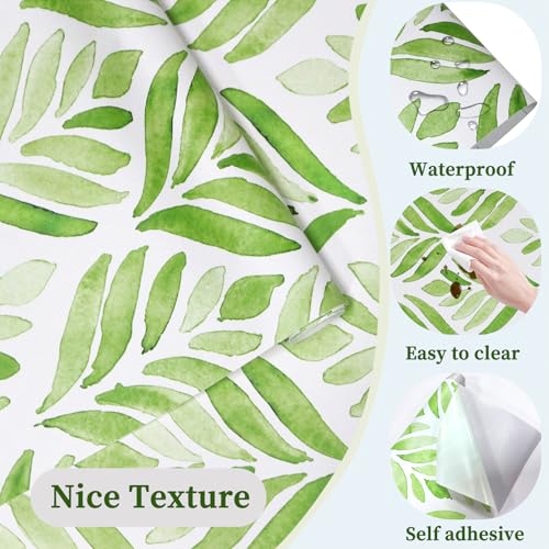 HAOKHOME Green Self-Adhesive Shelf Liner 17.3"W x 78"L