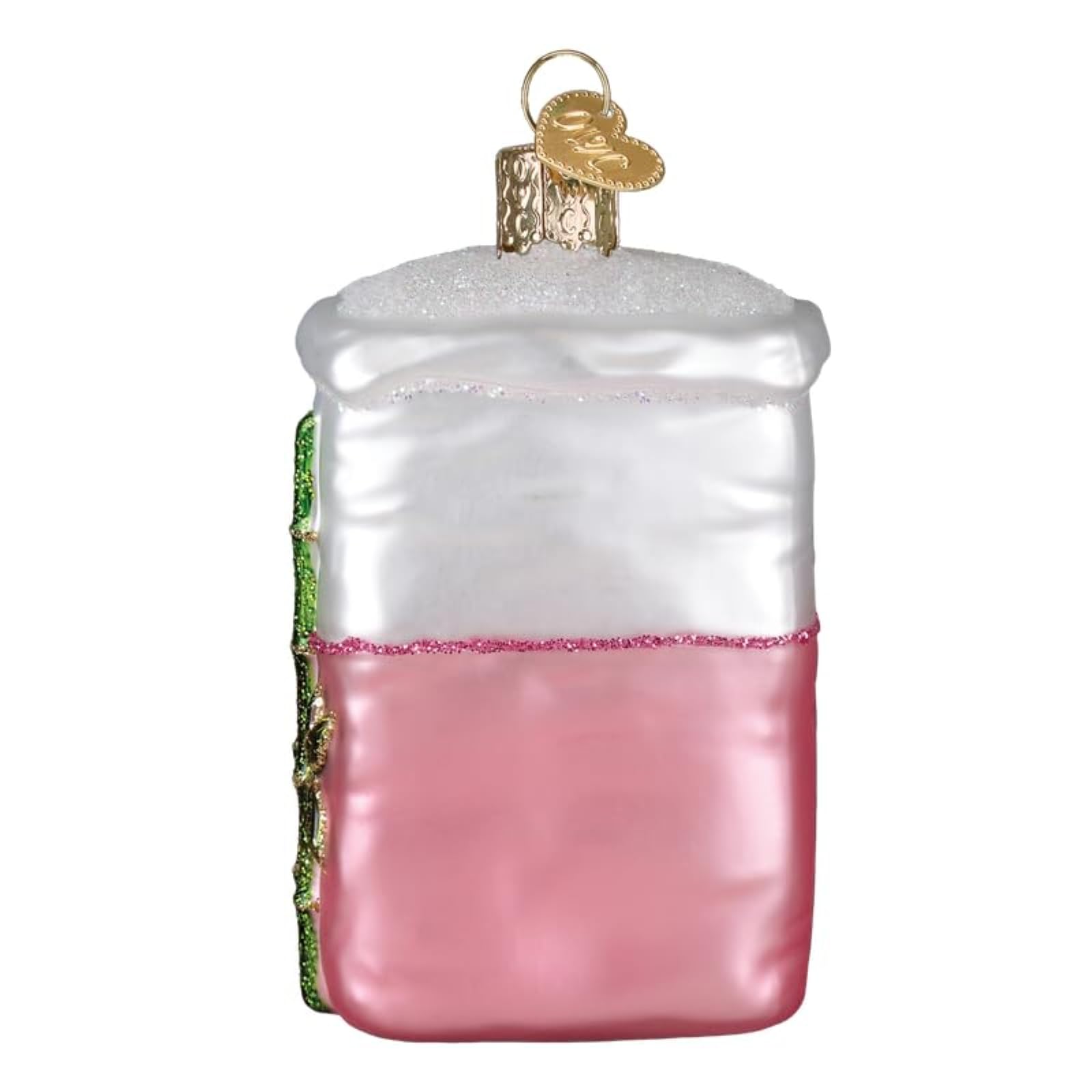 Old World Christmas Bag of Sugar Glass Blown Ornament for Christmas Tree, Handcrafted Holiday Decoration, Food Collection