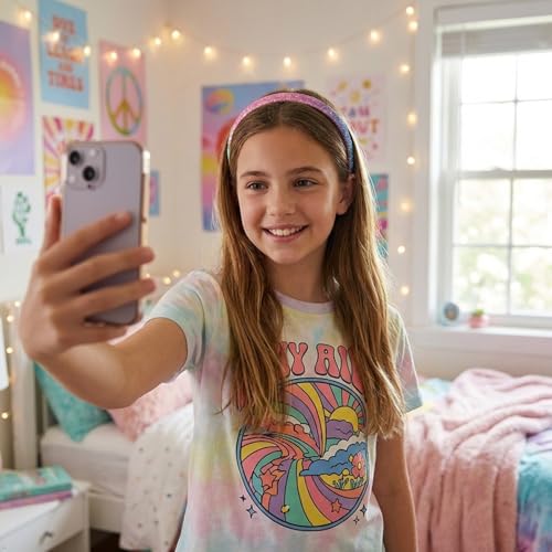 Glitter Sequin Girls Headbands 4-Pack - Non-Slip Sparkly Hair Accessories