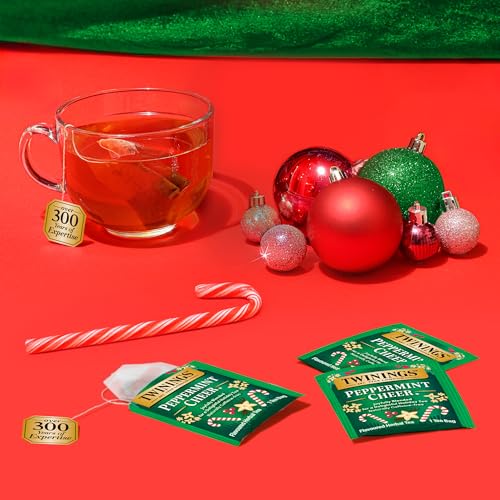 Twinings Christmas Holiday Tea Bag Pack - 40 Count, 4 Flavors, Seasonal Gift - Standard 40 Count