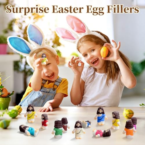 Dileed 50 PCS Mini Jesus Figurines - Religious Party Favors & Gifts