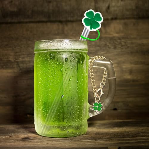 Clover Straw Cover Caps for Stanley 8MM Straws - 3 Pack with Chains