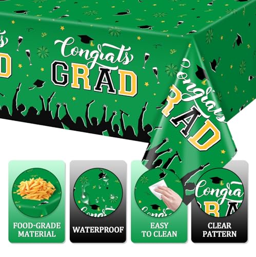 Graduation Table Covers - 2 Pack Waterproof Disposable 54x108"