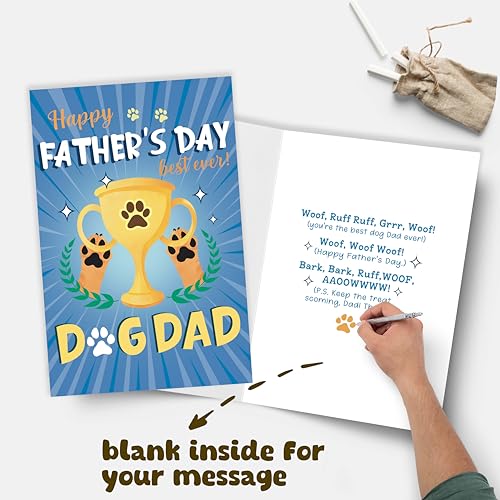 Funny Father's Day Card for Dog Dad - Cute Pet Card Gift