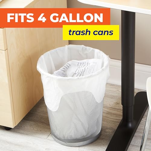 Hefty Essentials 4 Gallon Trash Bags, Fresh Linen Scent, 52 Count