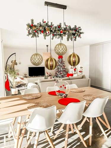 Briful Copper 6'' Extra Large Christmas Ornaments Set - Oversized Shatterproof Holiday Decor