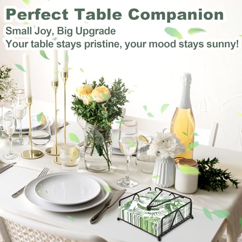 Weighted Napkin Holder for Indoor & Outdoor Use - Black Metal