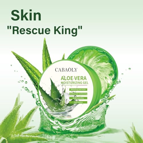 CABAOLY Organic Aloe Vera Gel for Face and Body - Natural Moisturizer