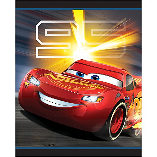 Disney Cars 3 Loot Bags - Pack of 8, Durable & Colorful Party Favors