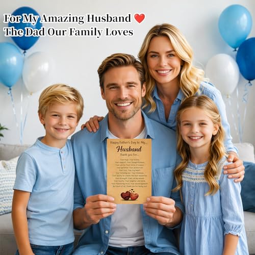 Heartfelt Father's Day Card for Husband - 5.5"x8" with Envelope