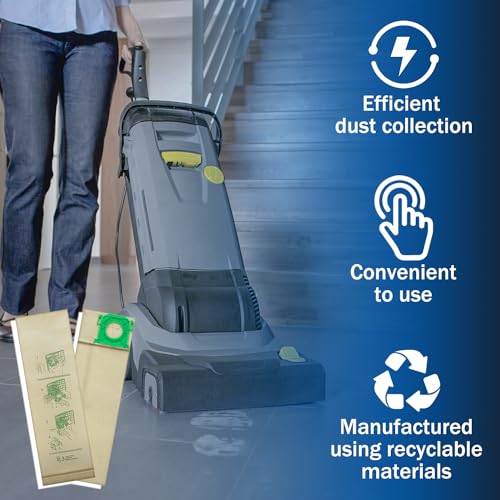 4 Pack Replacement Vacuum Bags for Windsor & Sebo Models
