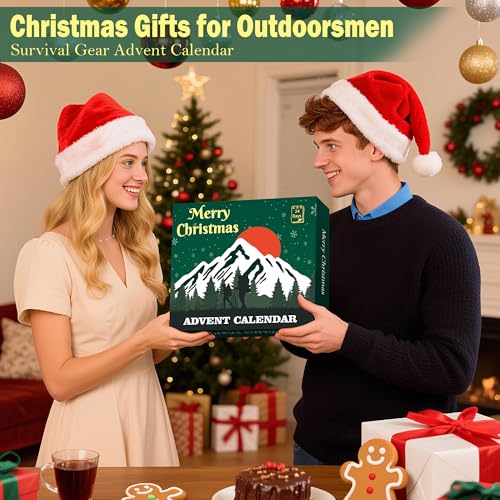 24-Piece Survival Kit Advent Calendar - Outdoor Emergency Gear Countdown