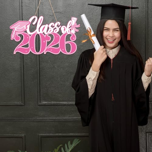 Class of 2026 Graduation Wooden Signs & Photo Booth Props Set