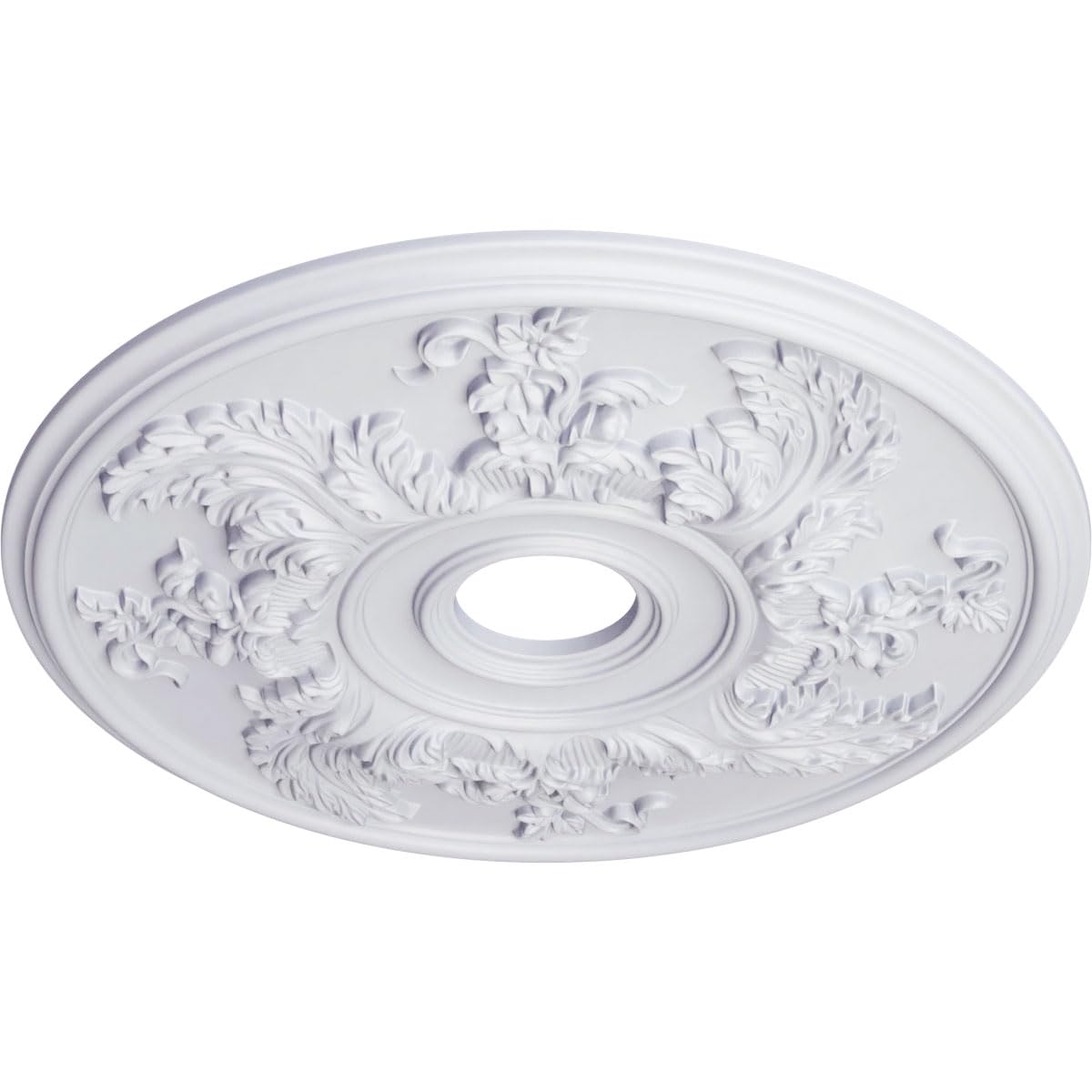 Ekena Millwork CM23AC 23 5/8-Inch OD Acanthus Twist Ceiling Medallion