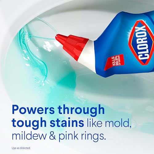 Clorox Toilet Bowl Cleaner Bleach Gel, Ocean Mist, 24 oz