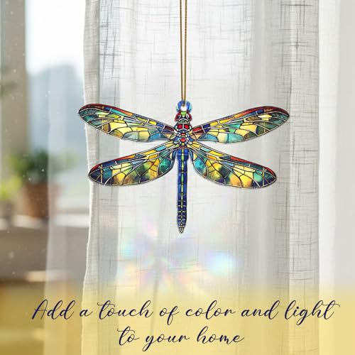 Musemory 2PCS Dragonfly Holiday Ornaments - Meaningful Christmas Tree Decorations