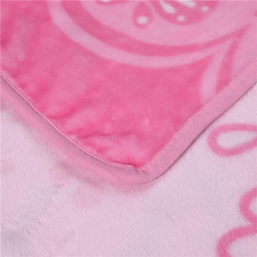 Cartoon Printing Throw Blanket for Girls Kids Adults, 40"x55", All Seasons Flannel Fleece Blanket, Soft & Warm Plush Blankets for Couch Sofa Bed Camping Travel (pink03)