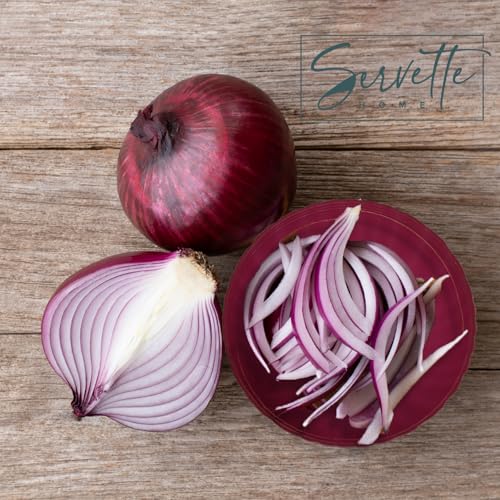 Servette Home Red Onion Food Keeper Storage Container with Lid