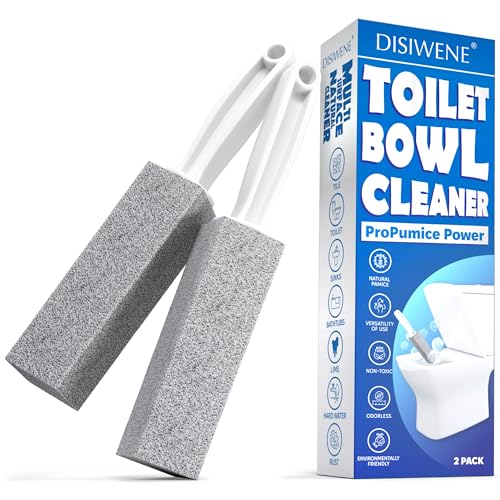 DISIWENE Pumice Cleaning Stone with Handle - Hard Water Stain Remover