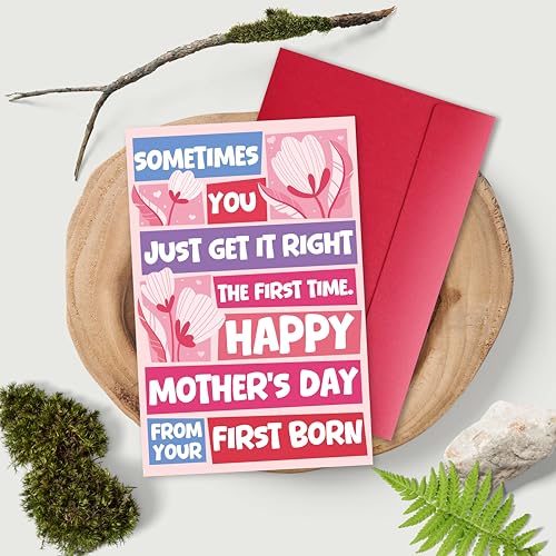 Funny Mother's Day Card from First Born - Humor Appreciation Gift