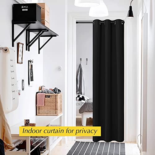 NICETOWN Blackout Door Curtain - 42"W x 80"L Privacy Panel for Bedroom