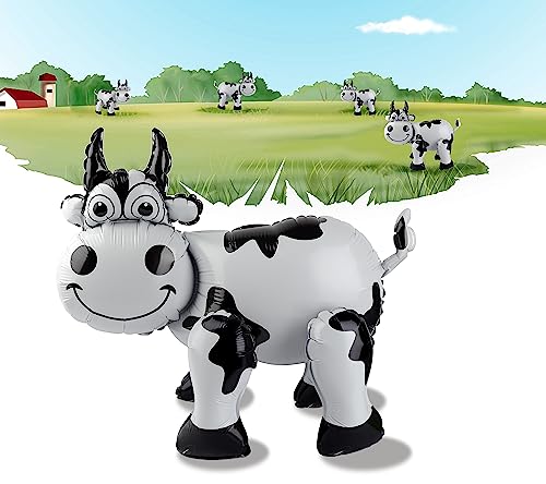 3D Cow Print Balloon - Western Cowboy Party Decorations