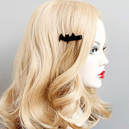 Gothic Halloween Hair Clips Bat Spider Felt Duckbill Clips Set 4Pcs