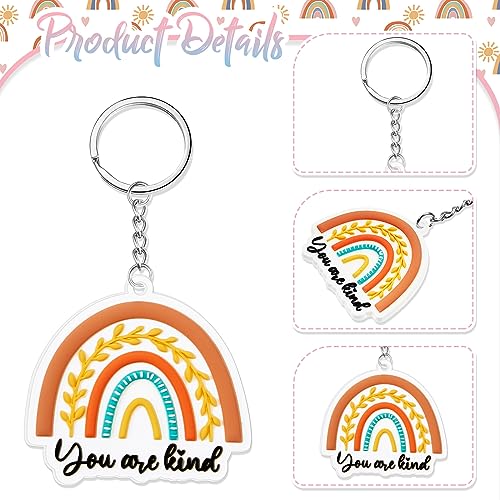 Inspirational Employee Appreciation Gifts Bulk Keychains - 6 Variations