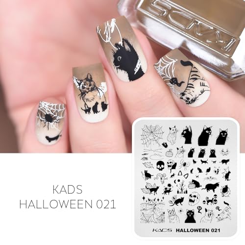 Rolabling Halloween Nail Art Stamping Plate Pumpkin Skull Ghost