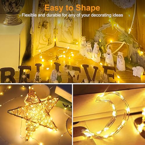 Btfarm 3 Pack Battery Operated Fairy Lights - 7Ft 20 LED Twinkle Lights
