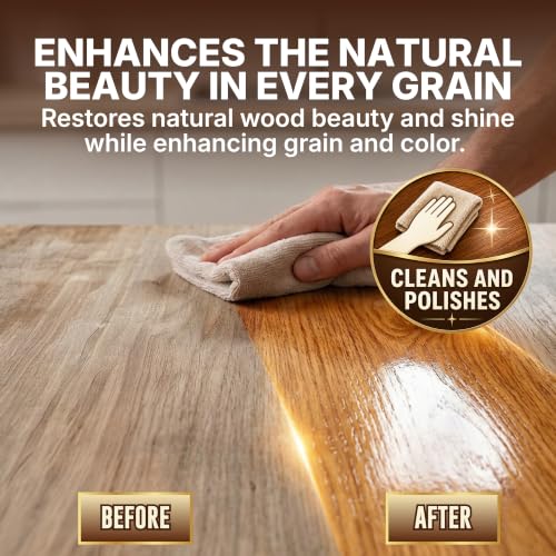 Project Papa Beeswax Wood Polish and Conditioner, 8 oz Orange Oil Blend