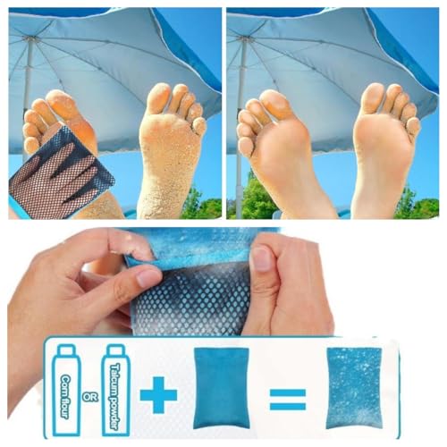 Tlowesng Sand Remover Bag for Beach - Reusable Sand Removal Pouch