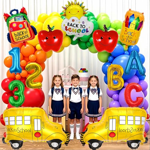 Back to School Balloon Set - 13 Pcs Foil Balloons for Celebration