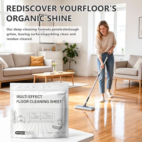 100 Eco-Friendly Floor Cleaning Tablets for Multi-Surface Use