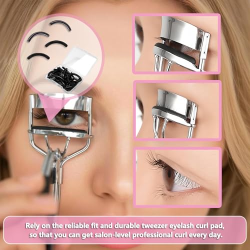 Eyelash Curler Refills Silicone Rubber Replacement Pads 30 Pack Black