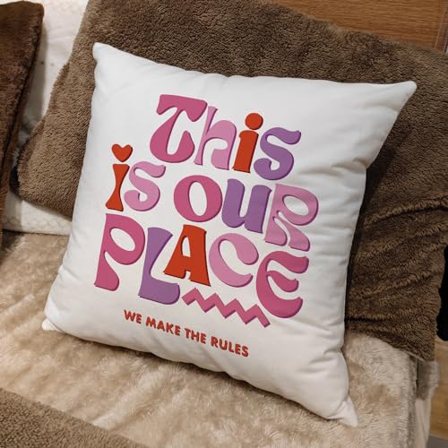 Music Lyric Inspired Pillow Cover, Singer Merchandise 18x18 inch, Fan Gift