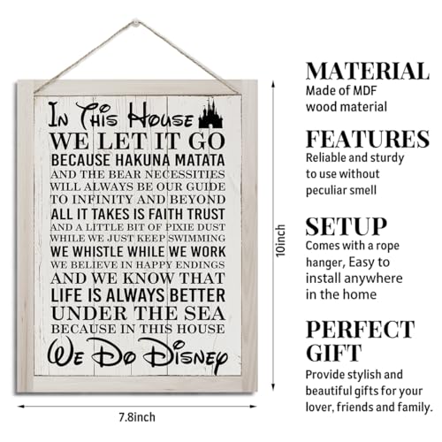 In This House Wooden Wall Sign | Rustic Farmhouse Decor