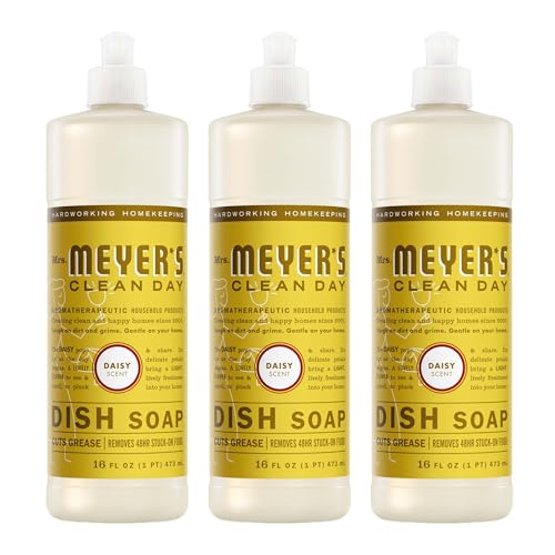 Mrs. Meyer's Clean Day Liquid Dish Soap - Daisy Scent, 16 fl oz, 3 Pack