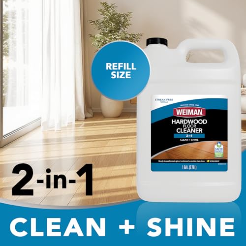 Weiman Hardwood Floor Cleaner Refill - 128 Fl Oz - For Engineered Wood Floors