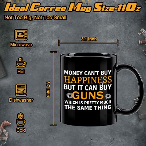 Gun Mug - 11Oz Coffee Cup for Hunting & Shooting Enthusiasts - Christmas Gift