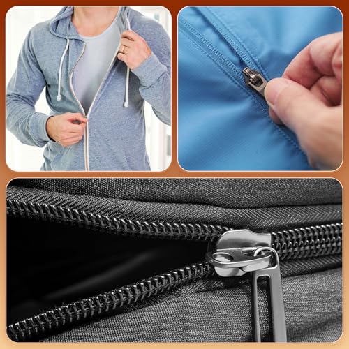HARFINGTON #5 Resin Zippers 22 Inch White Jacket Replacement 2pcs