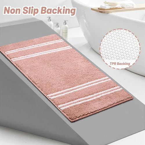 Tyrot Non-Slip Bathroom Rug 24x17 - Ultra Soft Chenille Mat