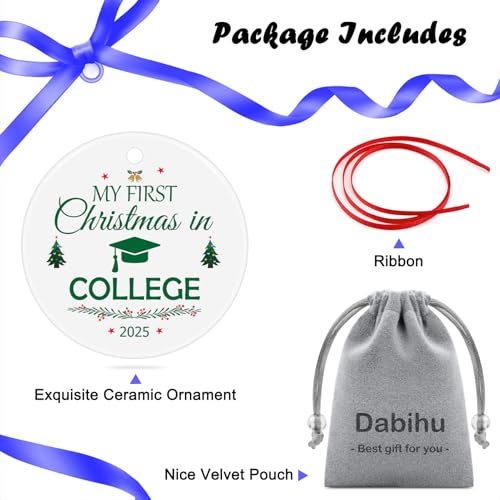 College Freshman Christmas Ornament - First Year Keepsake Gift