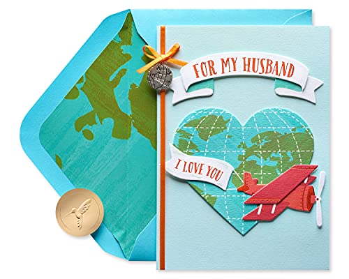 Papyrus Birthday Card for Husband - Partner in Life Design, 5 x 7 Inches