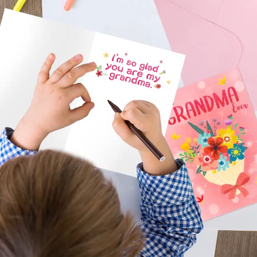 Ceiba Tree Mother's Day Card for Grandma - 2 Pack with Envelopes