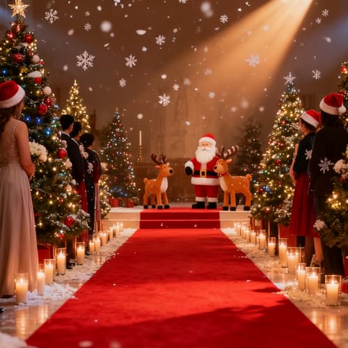 Heavy-Duty Red Carpet Runner 3ft x 20ft Non-Slip Indoor Outdoor Party Event
